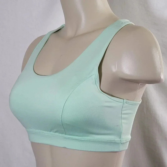 Tek Gear Wire Free High Impact Sport Sports Bra SMALL Mint Green - Picture 3 of 5